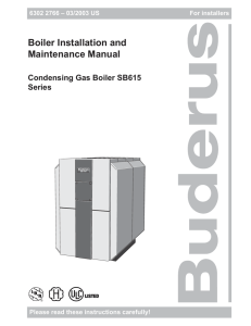 Boiler Installation and Maintenance Manual