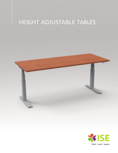 HEIGHT ADJUSTABLE TABLES