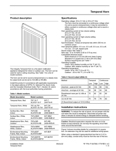 Installation Instructions for 2447TH