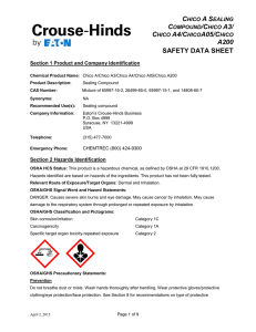 21-Cooper Crouse Hinds Chico A Sealing Compound