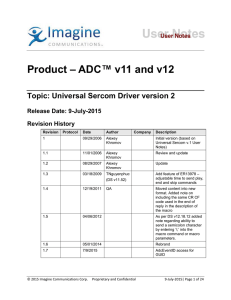 Product – ADC™ v11 and v12 Topic: Universal Sercom Driver