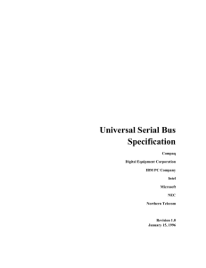 Universal Serial Bus Specification