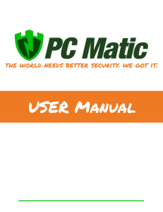 USER Manual - PC Pitstop