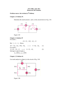 Chapter 3, Problem 39. Determine the mesh c
