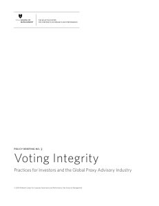 Voting Integrity - Columbia Law School
