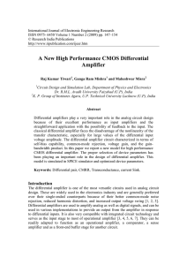 A New High Performance CMOS Differential Amplifier