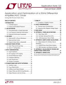 AN123 - Application and Optimization of a 2GHz Differential