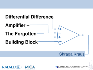 Differential Difference Amplifier – The Forgotten Building Block