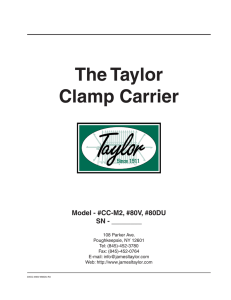 The Taylor Clamp Carrier