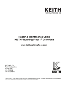 KEITH KRFII Repair Maintenance Clinic