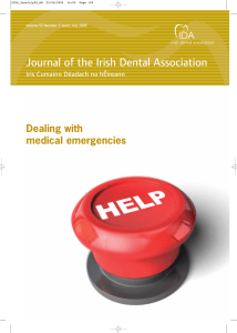 Medical emergencies in dental practice