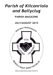 July August 2015 - Parish of Kilconriola and Ballyclug