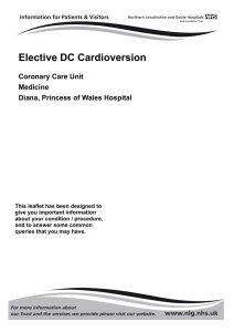 Elective DC Cardioversion - Northern Lincolnshire and Goole NHS