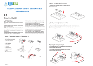 Super Capacitor Science Education Kit