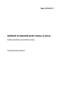 NORSOK STANDARD M-501 Edition 6 (2012)