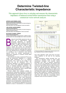 Determine Twisted-line Characteristic Impedance