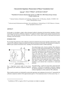 Characteristic Impedance Measurement of Planar Transmission Lines*
