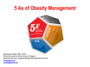 Obesity Stage - University of Calgary