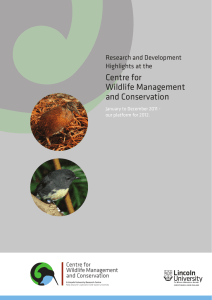 Centre for Wildlife Management and Conservation