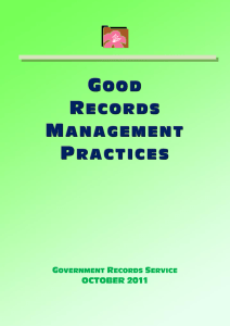 Good Records Management Practices