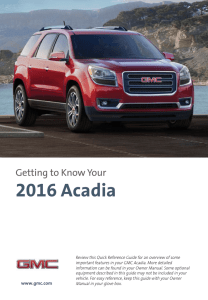 2016 Acadia