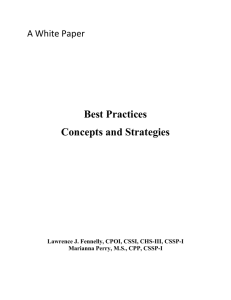Best Practices Concepts and Strategies