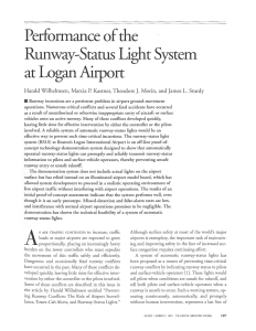 Performance of the Runway-Status Light System at Logan Airport