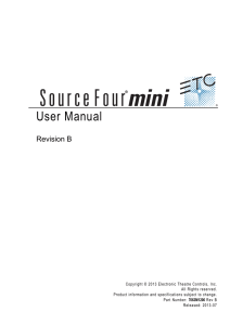 Source Four Mini. This manual