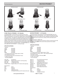 Strobes LEDs Catalog - Spec