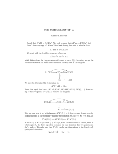 THE COHOMOLOGY OF ku Recall that H∗HZ = A/ASq 1. We wish to