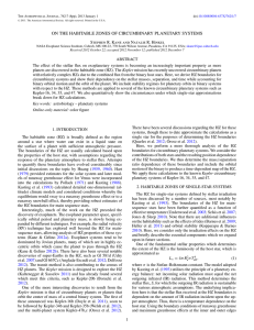 on the habitable zones of circumbinary planetary systems