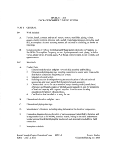 SECTION 11211 PACKAGE BOOSTER PUMPING SYSTEM PART 1