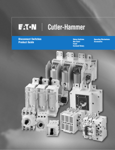 Disconnect Switches Product Guide