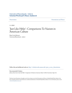 Just Like Hitler - ScholarWorks@UMass Amherst