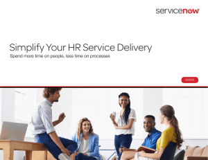 Simplify Your HR Service Delivery