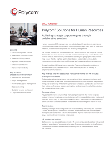 Polycom® Solutions for Human Resources