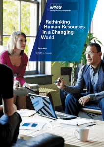 Rethinking Human Resources in a Changing World