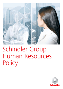 Schindler Group Human Resources Policy