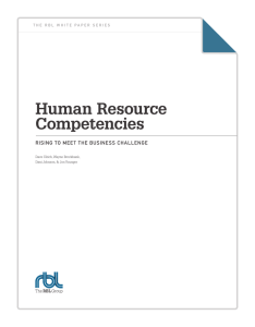 Human Resource Competencies