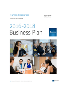 Human Resources business plan