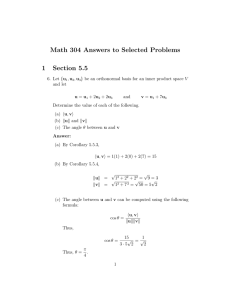 Math 304 Answers to Selected Problems 1 Section 5.5