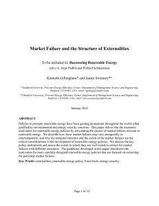 Market Failure and the Structure of Externalities