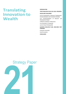 Strategy Paper 21 : Translating Innovation to Wealth