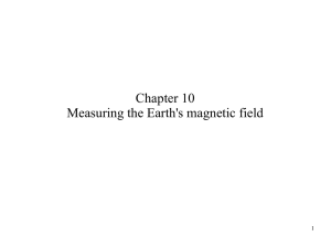 Chapter 10 Measuring the Earth`s magnetic field