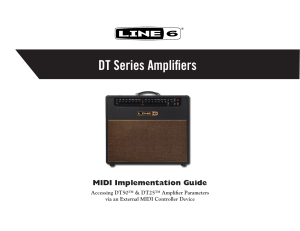 Line 6 DT Series Amplifiers - MIDI Implementation Guide (v2.0