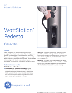 WattStation Pedestal Factsheet