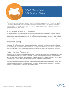 VMC Makes Your VR Product Better