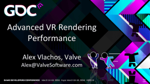 Advanced VR Rendering Performance GDC 2016