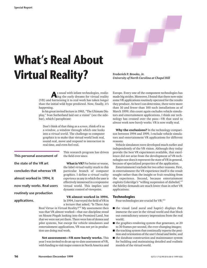 research articles about virtual reality