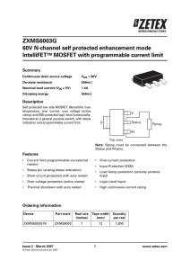 ZXMS6003G 60V N-channel self protected enhancement mode